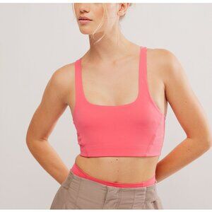 NWT (unattached) FP MOVEMENT Never Better Square Neck Bra / Electric Sunset